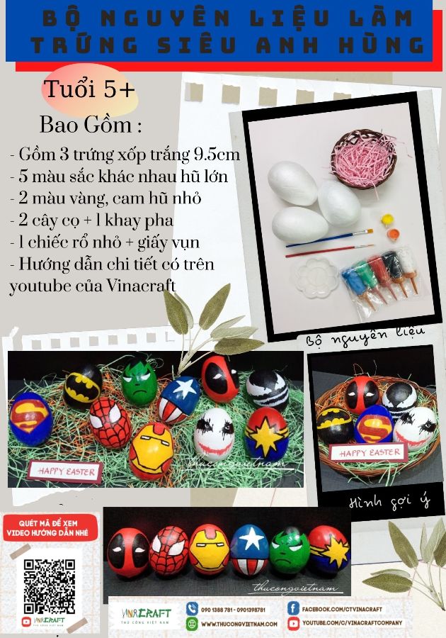 Kit trứng phục sinh siêu anh hùng